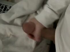 Talking dirty while stroking his meat