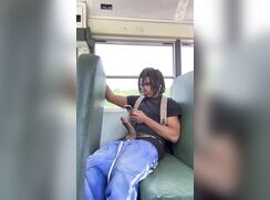 BBC Jerks & Cums on Parked Bus 211