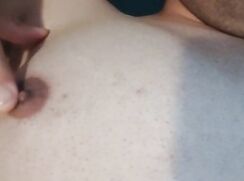 Playing with nipples 1