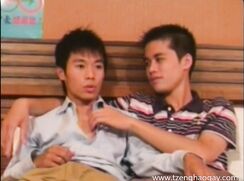 A cute Asian Couple Makes Love