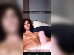 handsome tiktok boy jerks and cums for a girl