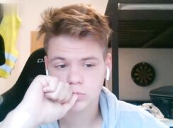 Straight blond UK cam wanker