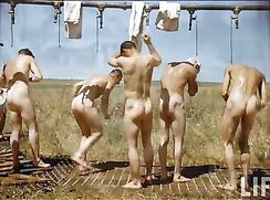 Naked Allied soldiers of WWII
