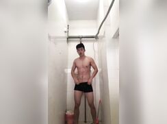 Handsome Asian Twink 48 - Public toilet