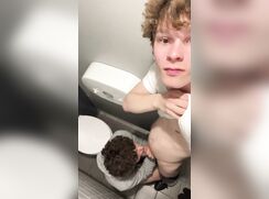 Having Fun in the Public Toilet