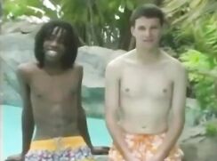Poolside sex