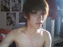 Asian College Student wank and cum in his Dorm Room - AI Enhanced