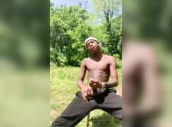 SELF - Black twink wanking 13