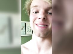 Blond Jock Jacks and Rubs Hole