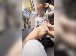 Sebastian gets jerked in the metro.