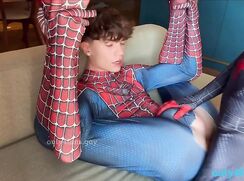 2 spidermans fuck together Angelicboy (kiekie18x) and jonas (@xjonkuch)