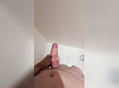 Me cumming in the shower cock porn