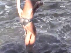 Cute boy nude swim