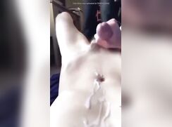 Casually cumming in front of bro