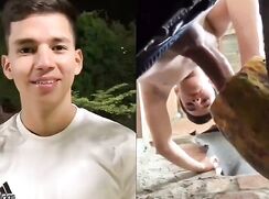 CUTE SPANISH BOY LICKING PLAYING AND FUCKING HIS FRUIT