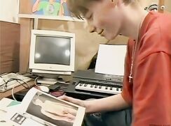 Vintage Blond Hair Guy Thin Body- AI Enhanced