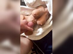 Hung Straight Lad Cums Over Sex Doll porn