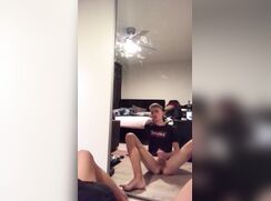 Cum shot teen hung mirror reflection - 05-27-25