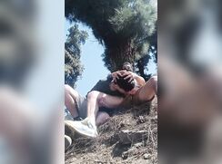 Outdoor cock sucking..