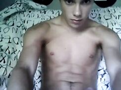 cute brunette showing jerks off on cam