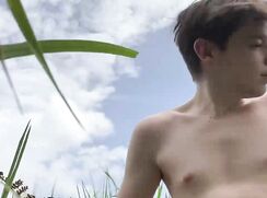 British twink - Outdoors field