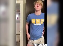 Sabian: Sexy blond boy shows his boner