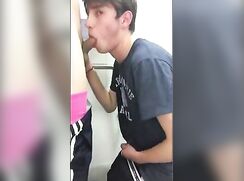 sucking cock and jacking dick after class