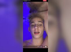Blonde teen with braces talking dirty