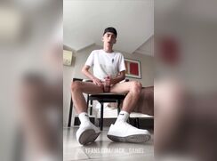 Teen guy jerk off dick and cum - 06-03-25