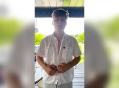 Teenage Boy has a lot of fun playing with his huge dick - AD5