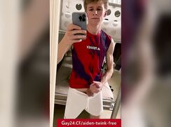 Blond Aidan Fit Shows us hit stuff Compilation - AI Enhanced