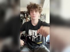 Jerking Off Behind College Roommate