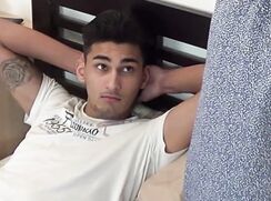 Twink Boy Belted By Dad