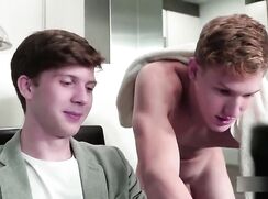 two horny boys in hot action