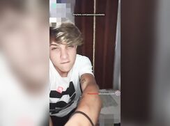 efebo blond boy tastes his leche and brunetto moans while breeding - hot boys porn