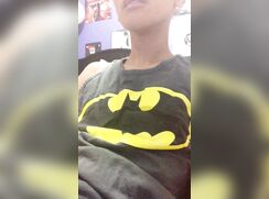 Asian teen squirts cum on his T-shirts - 06-12-25