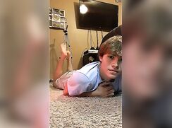Foot Fetish Toes sucking foot play Brown Hair College guy (No Nudity) - AI Enhanced
