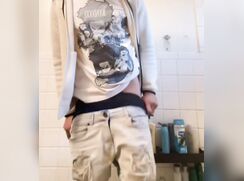 Teen Takes A Piss