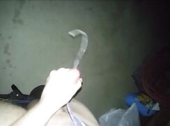 Str8 22yo college jock jerks in my garage shoots a huge load of cum ropes - 06-13-25