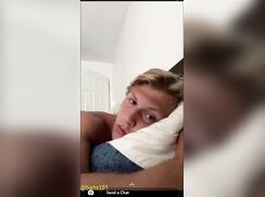 cute blonde snapchating baited hot off