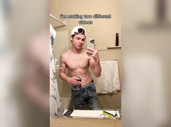 cute str8 dylan bond riding dildo bathroom baited hot off