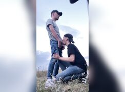 Daniel suck big dick outdoor and gets cum on face - 06-15-25