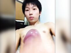 asian med student jerking off