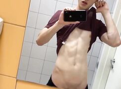 HBW Jerking In Public Toilet cUM cAM pORN