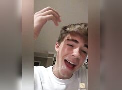 Handsome straight American jock baited