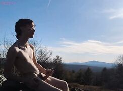 19YO Twink Isaac Has A Wilderness Wank porn