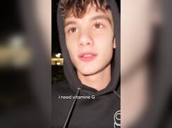 cute italian eliastwink sucking an argentinian cock