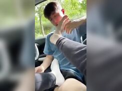 Hot boy worships Hot feet