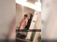White dude shows off big dick
