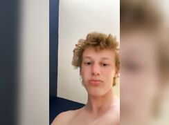 cute blonde nico wake up snapchating jerks off